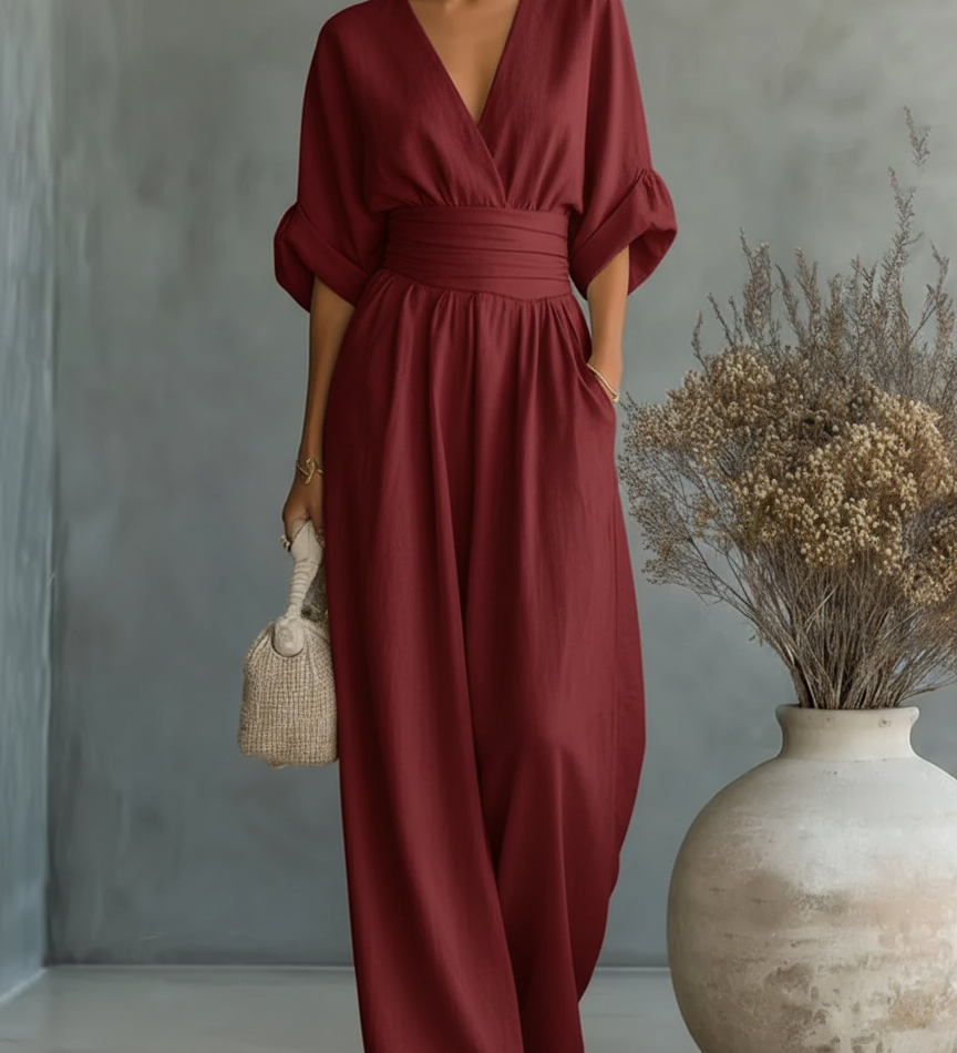 Willow - V-Neck Jumpsuit