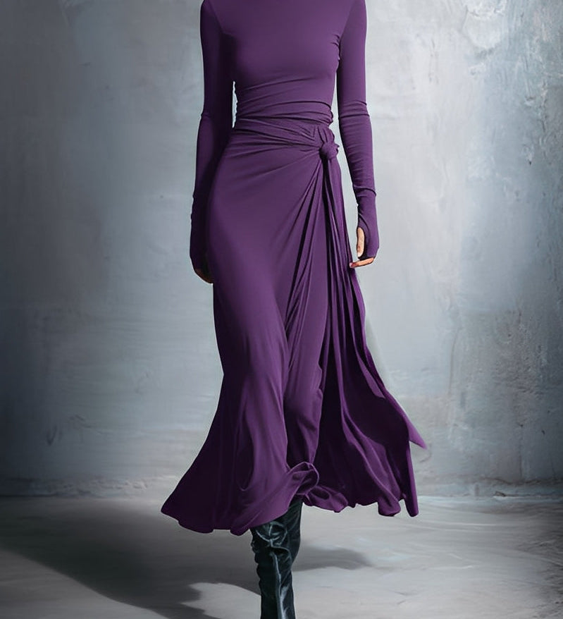 Bonnie - Long Dress with Side Knot