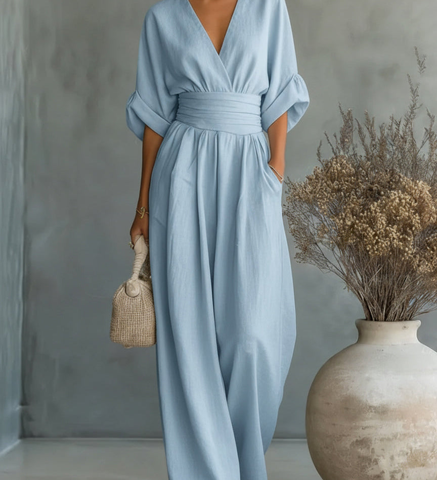 Willow - V-Neck Jumpsuit
