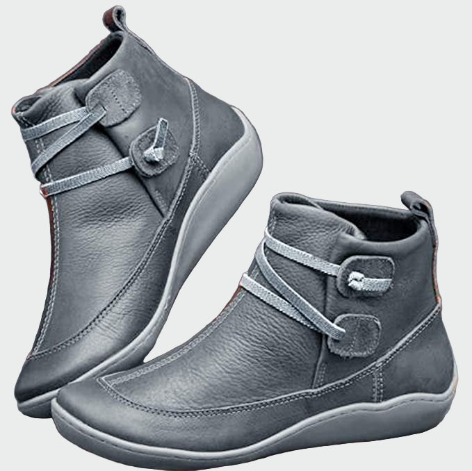 Abigail - Premium Orthopaedic Faux Leather Ankle Boots