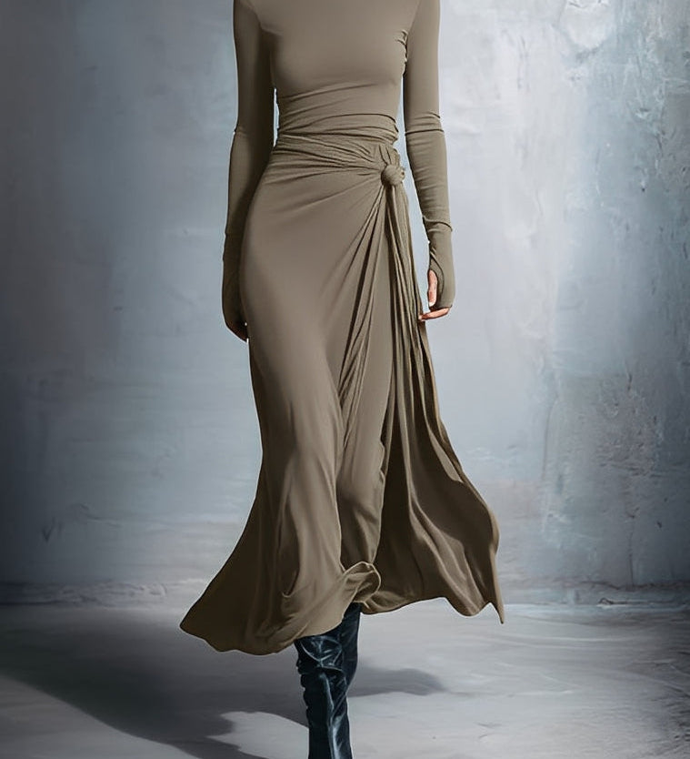 Bonnie - Long Dress with Side Knot